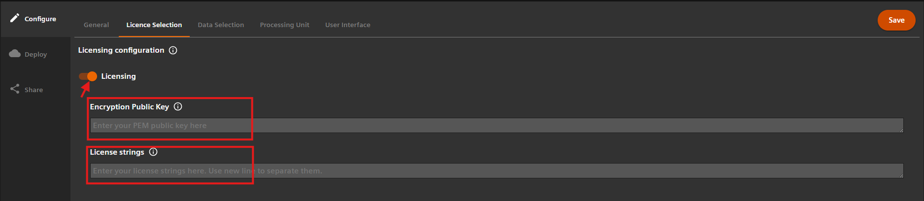 Configure licensing Configure Licensing